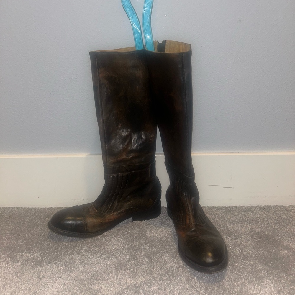 Free People distressed brown Leather Boots